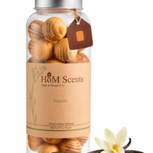 Hom Scents Vanilla Cedar Balls - 35pcs, Long-Lasting Home Fragrance for Bedrooms, Bathrooms, Closets, Air Freshener, Odor Eliminator